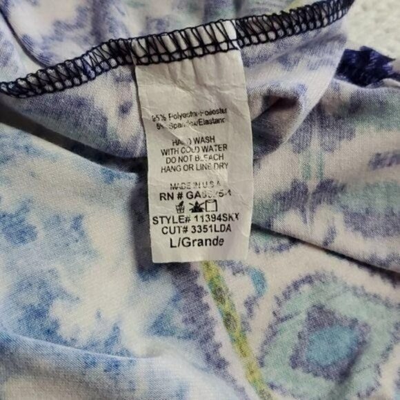 Renee C. Sz. S Multi-Colored Blues Pull-on Maxi Skirt - Picture 3 of 8